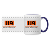 U9 - Tasse zweifarbig - Weiß/Kobaltblau