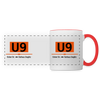 U9 - Tasse zweifarbig - Weiß/Rot