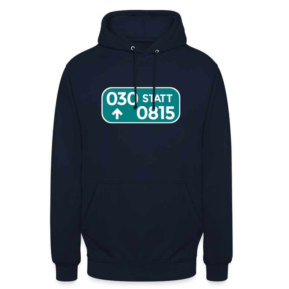 030 statt 0815 - Unisex Hoodie - Navy