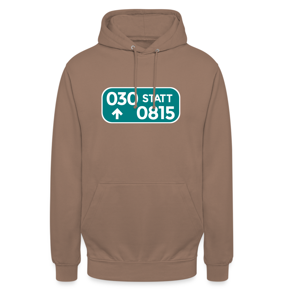 030 statt 0815 - Unisex Hoodie - Mokka