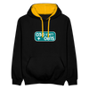 030 statt 0815 - Kontrast Hoodie - Schwarz/Gold