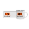 U9 - Emaille Tasse - Weiß