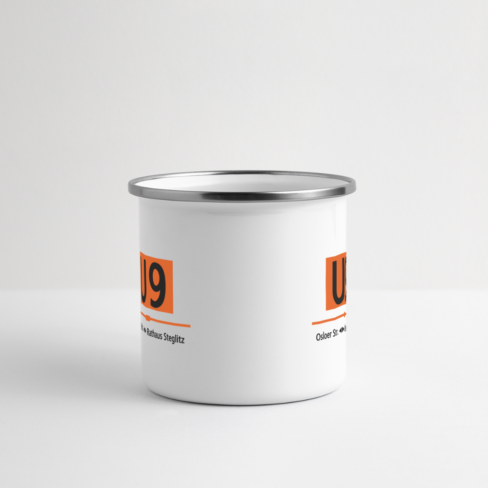 U9 - Emaille Tasse - Weiß
