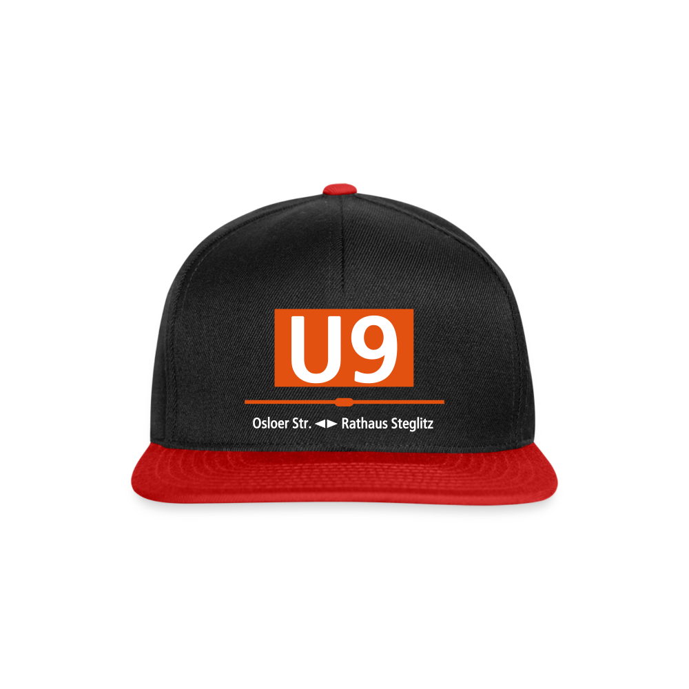 U9 - Snapback Cap - Schwarz/Rot