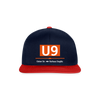 U9 - Snapback Cap - Navy/Rot