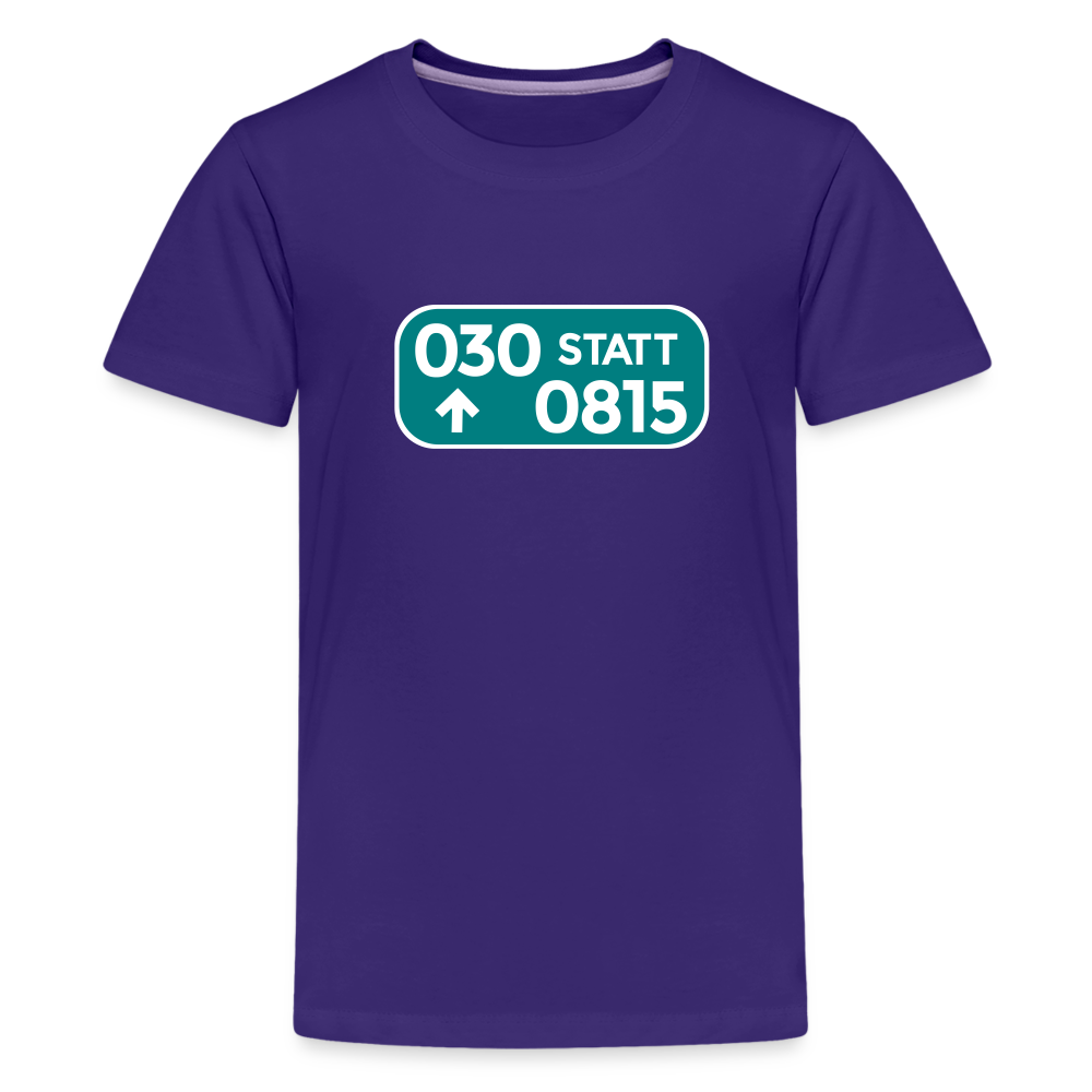 030 statt 0815 - Teenager Premium T-Shirt - Lila