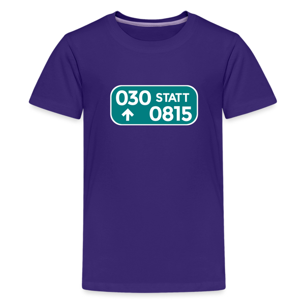 030 statt 0815 - Teenager Premium T-Shirt - Lila