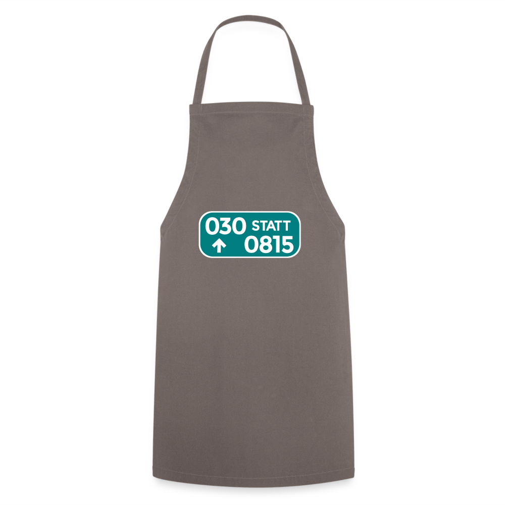030 statt 0815 - Kochschürze - Grau
