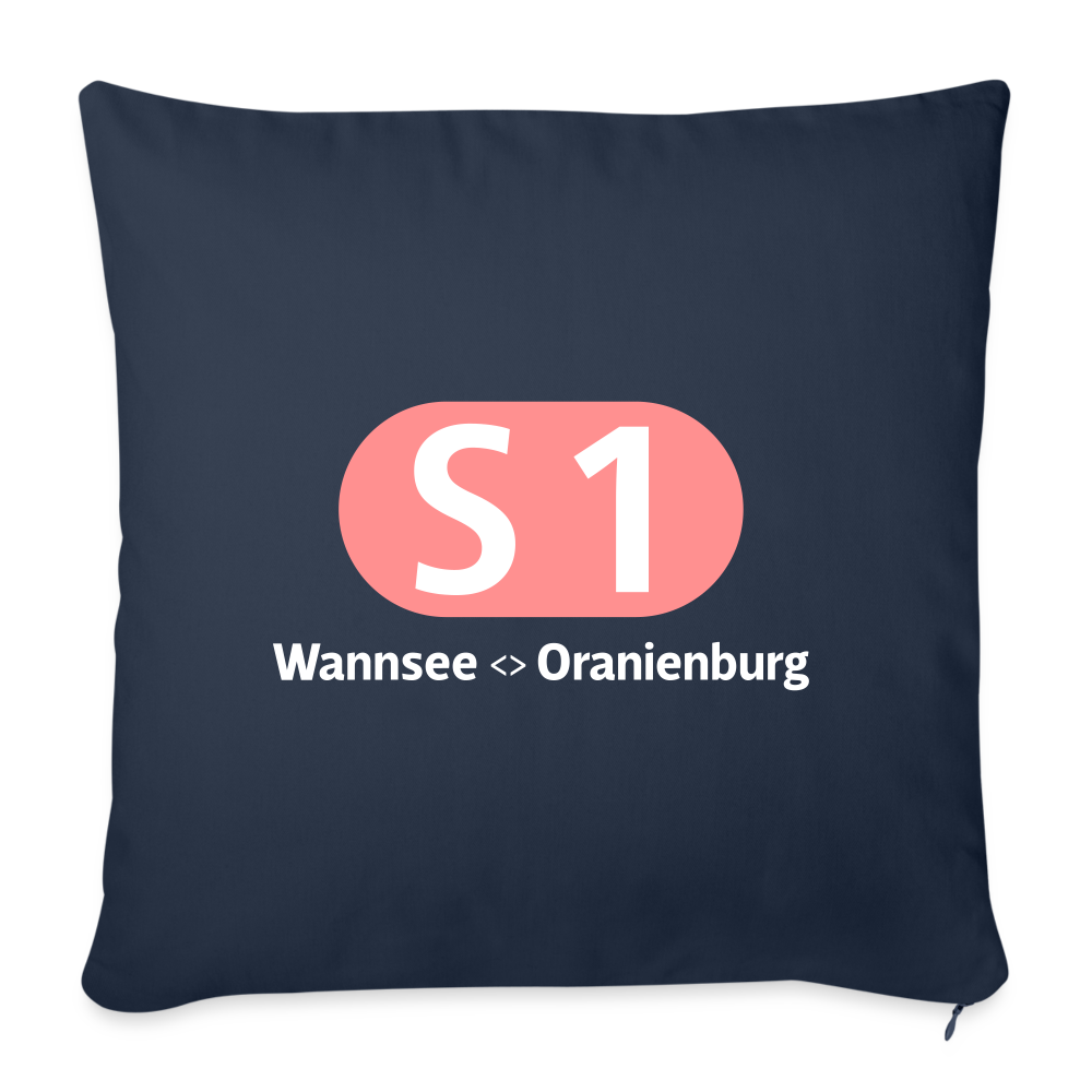 S1 - Sofakissen mit Füllung (45 x 45 cm) - Navy
