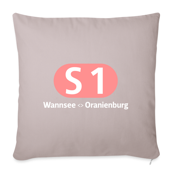 S1 - Sofakissen mit Füllung (45 x 45 cm) - helles Taupe