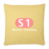 S1 - Sofakissen mit Füllung (45 x 45 cm) - Hellgelb