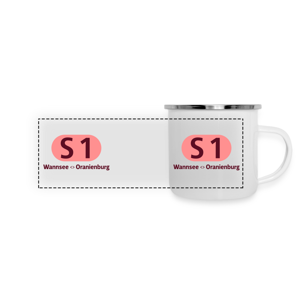 S1 - Emaille Tasse - Weiß