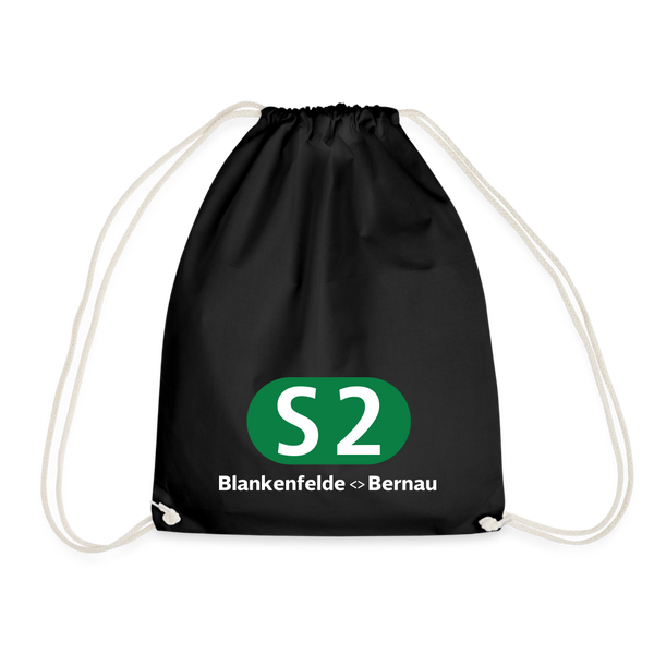 S2 - Turnbeutel - Schwarz