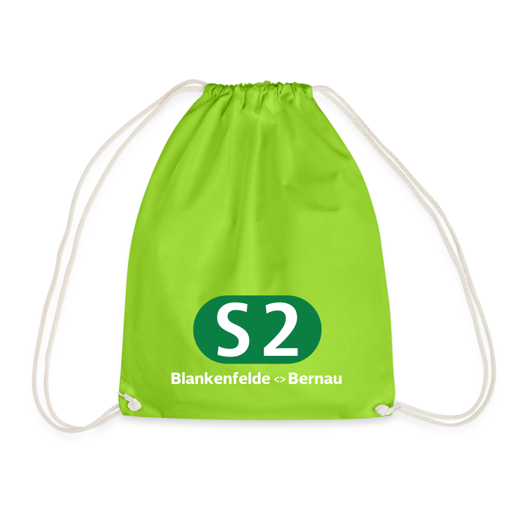 S2 - Turnbeutel - Neongrün