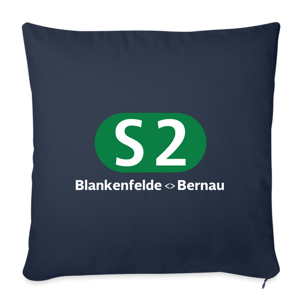 S2 - Sofakissen mit Füllung (45 x 45 cm) - Navy