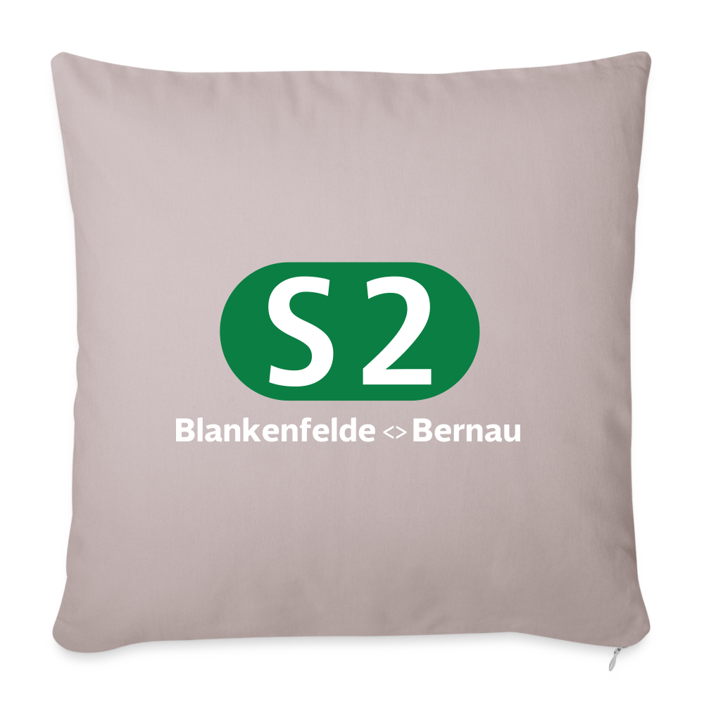 S2 - Sofakissen mit Füllung (45 x 45 cm) - helles Taupe