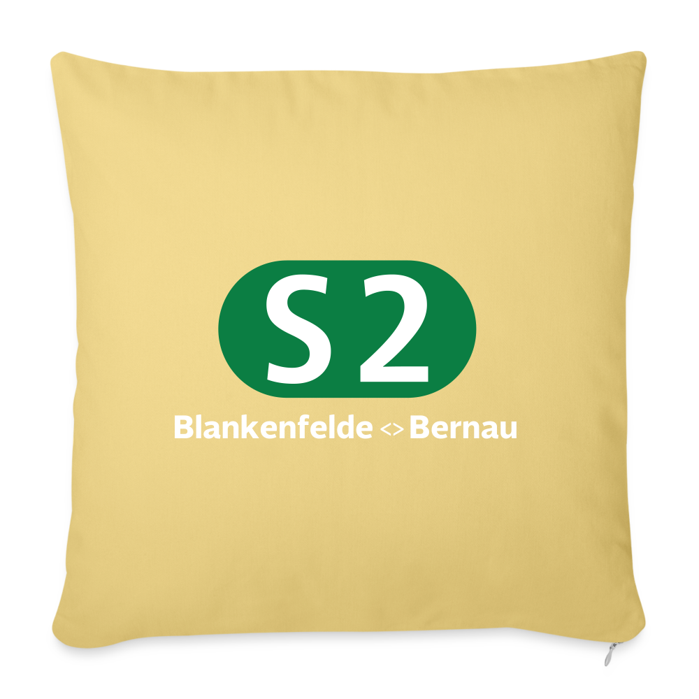 S2 - Sofakissen mit Füllung (45 x 45 cm) - Hellgelb