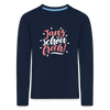 Janz schön frech! - Kinder Langarmshirt - Navy