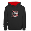 Janz schön frech! - Teenager Kontrast-Hoodie - Schwarz/Rot