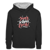 Janz schön frech! - Teenager Kontrast-Hoodie - Schwarz/Grau meliert