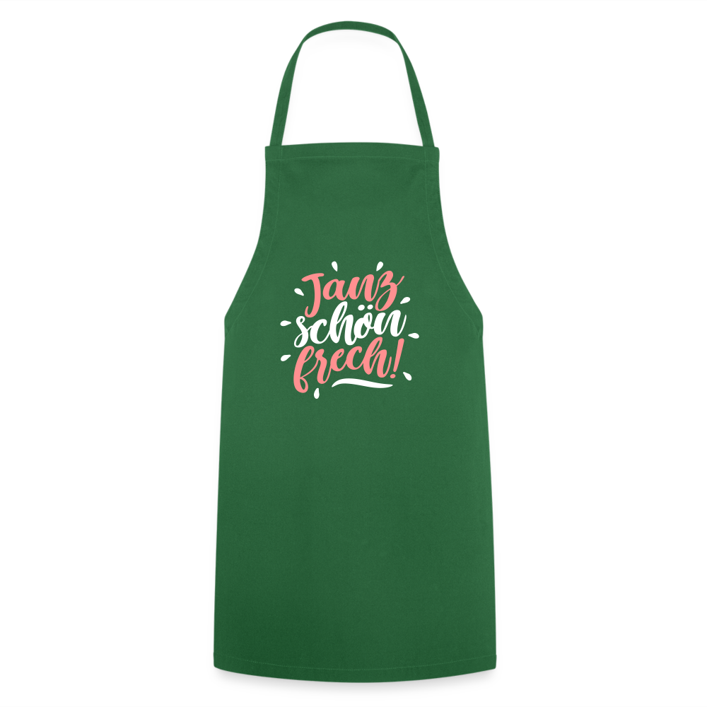 Janz schön frech! - Kochschürze - Grün