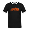 Ick glob, ick spinne! - Männer Ringer T-Shirt - Schwarz/Weiß