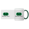 S2 - Tasse zweifarbig - Weiß/Dunkelgrün