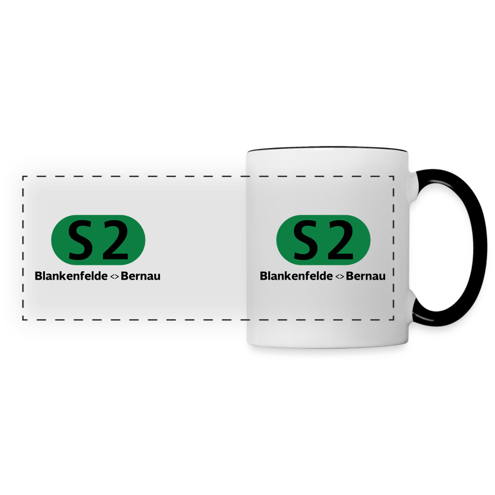 S2 - Tasse zweifarbig - Weiß/Schwarz