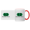 S2 - Tasse zweifarbig - Weiß/Rot