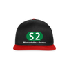 S2 - Snapback Cap - Schwarz/Rot