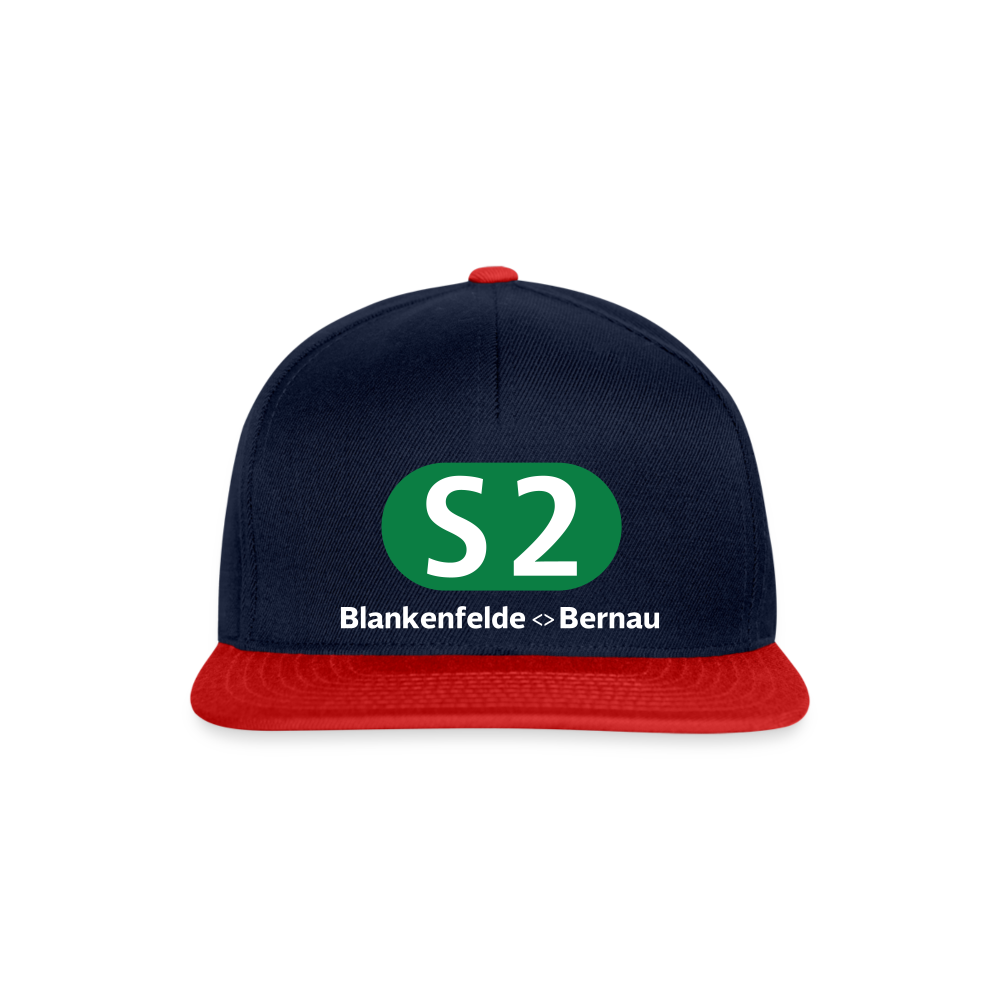 S2 - Snapback Cap - Navy/Rot