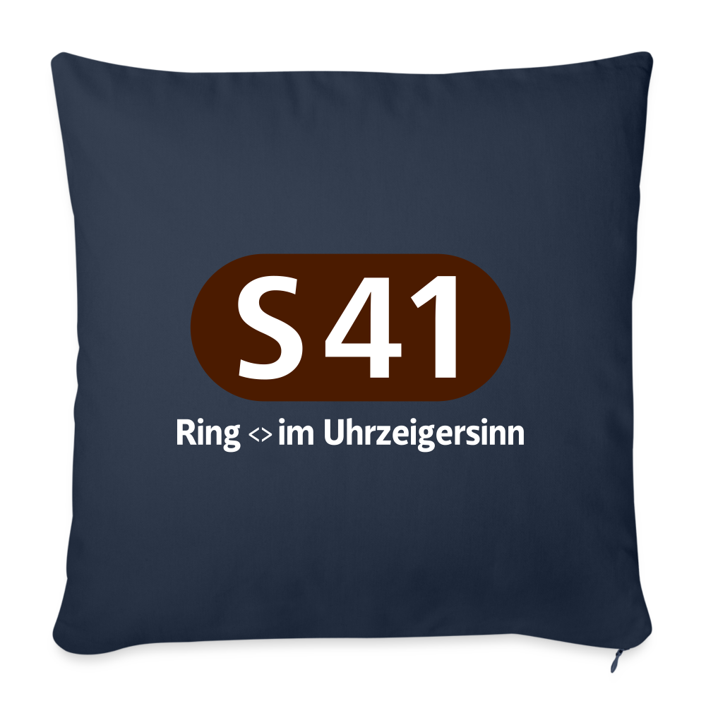 S41 - Sofakissen mit Füllung (45 x 45 cm) - Navy