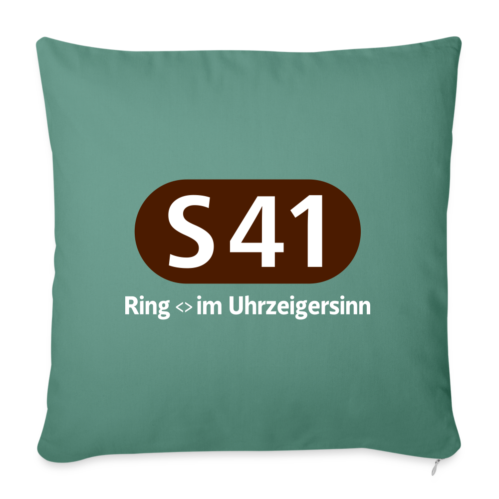 S41 - Sofakissen mit Füllung (45 x 45 cm) - Tanngrün