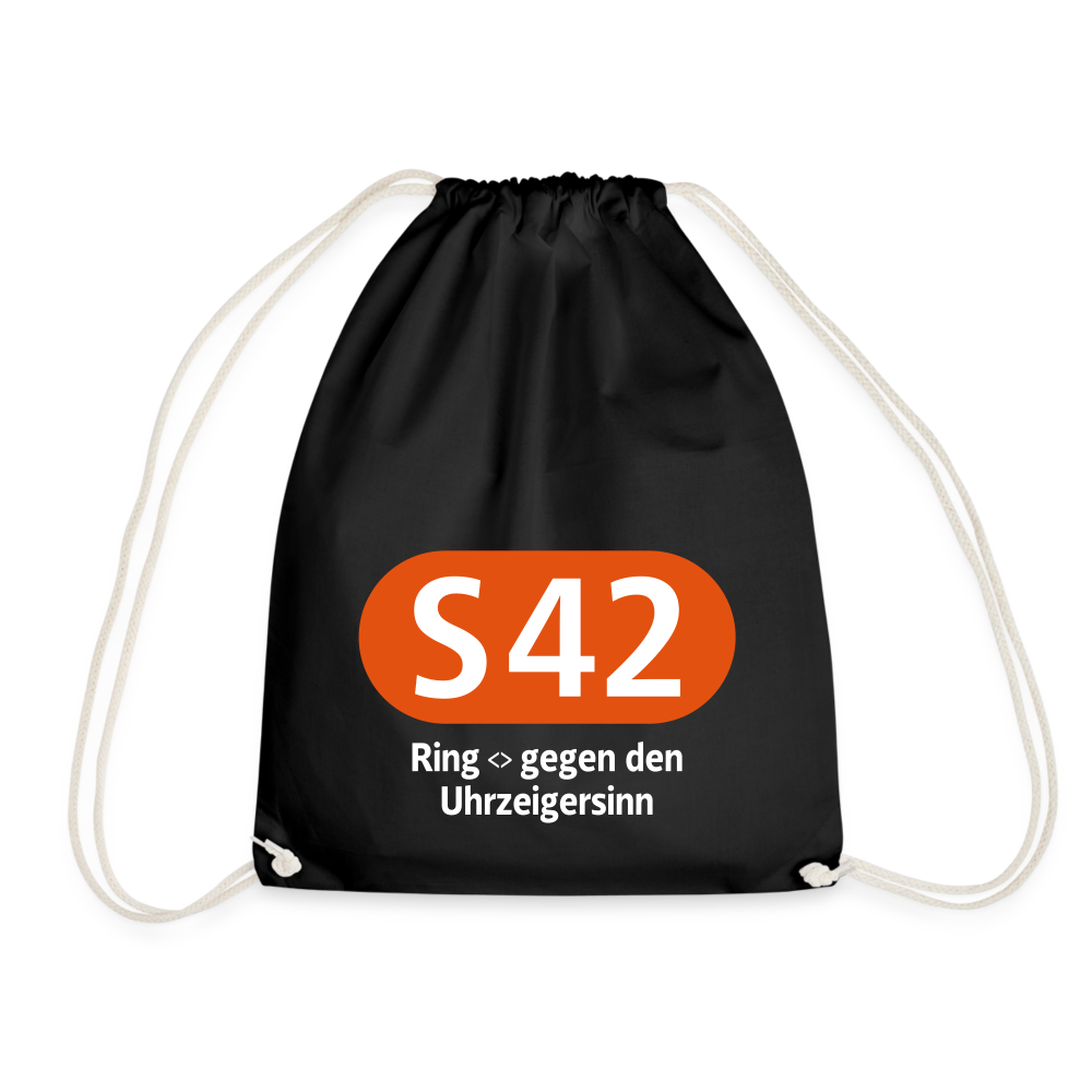 S42 - Turnbeutel - Schwarz