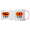 S42 - Tasse zweifarbig - Weiß/Pink
