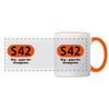 S42 - Tasse zweifarbig - Weiß/Orange