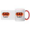 S42 - Tasse zweifarbig - Weiß/Rot