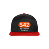 S42 - Snapback Cap - Schwarz/Rot