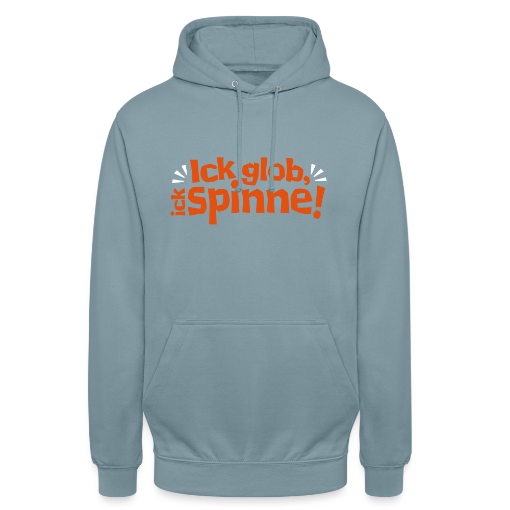 Ick glob, ick spinne! - Unisex Hoodie - Nebelblau
