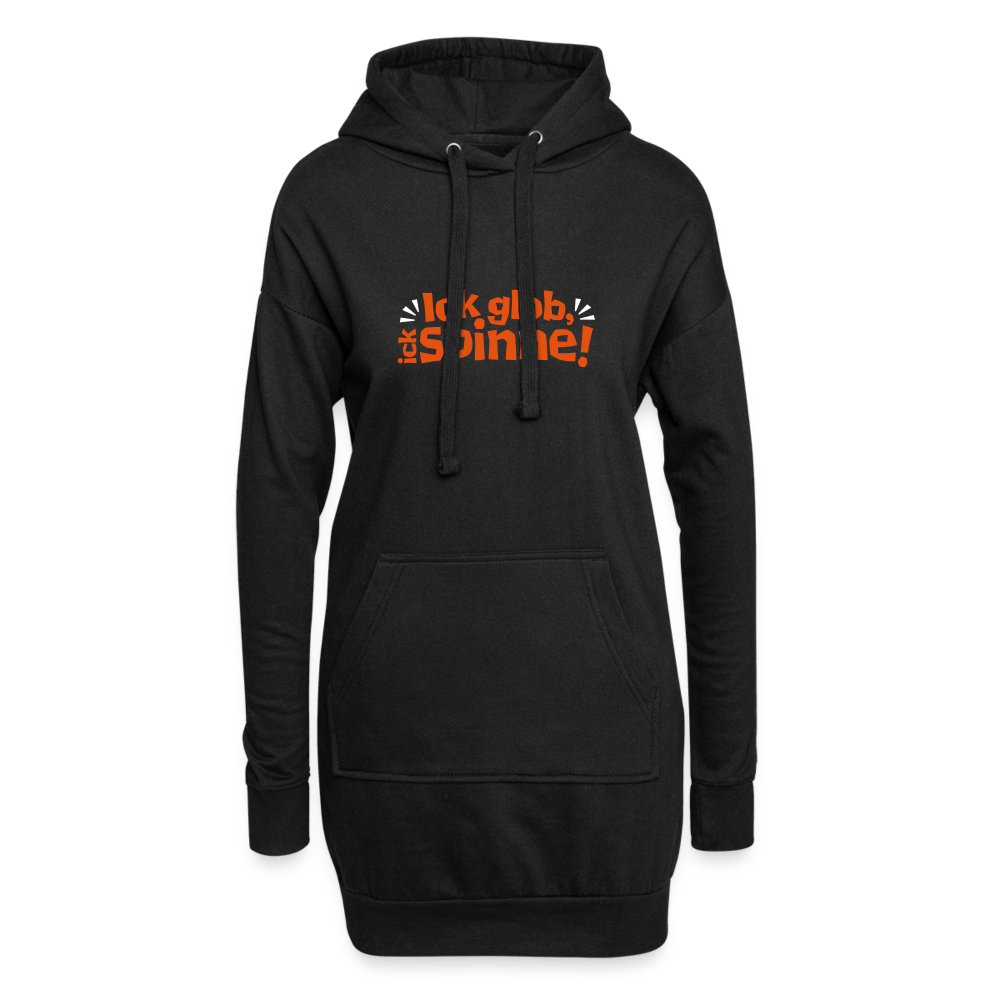 Ick glob, ick spinne! - Hoodie-Kleid - Schwarz