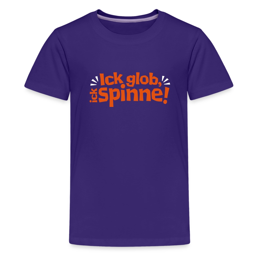 Ick glob, ick spinne! - Teenager Premium T-Shirt - Lila