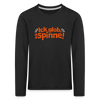 Ick glob, ick spinne! - Kinder Langarmshirt - Schwarz