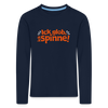 Ick glob, ick spinne! - Kinder Langarmshirt - Navy