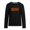 Ick glob, ick spinne! - Teenager Langarmshirt - Schwarz