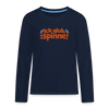 Ick glob, ick spinne! - Teenager Langarmshirt - Navy