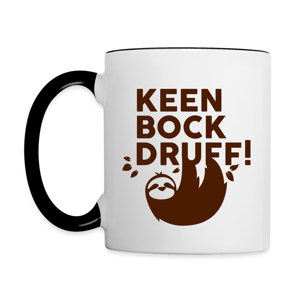 Keen Bock druff! - Tasse zweifarbig