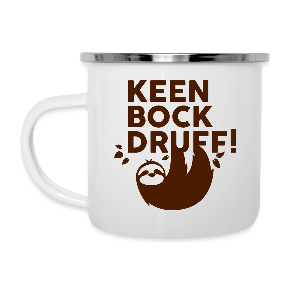 Keen Bock druff! - Emaille Tasse