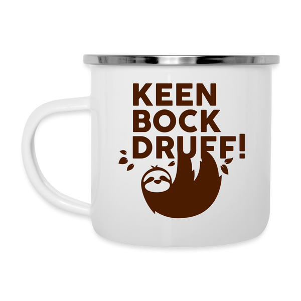 Keen Bock druff! - Emaille Tasse
