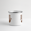 Keen Bock druff! - Emaille Tasse - Weiß