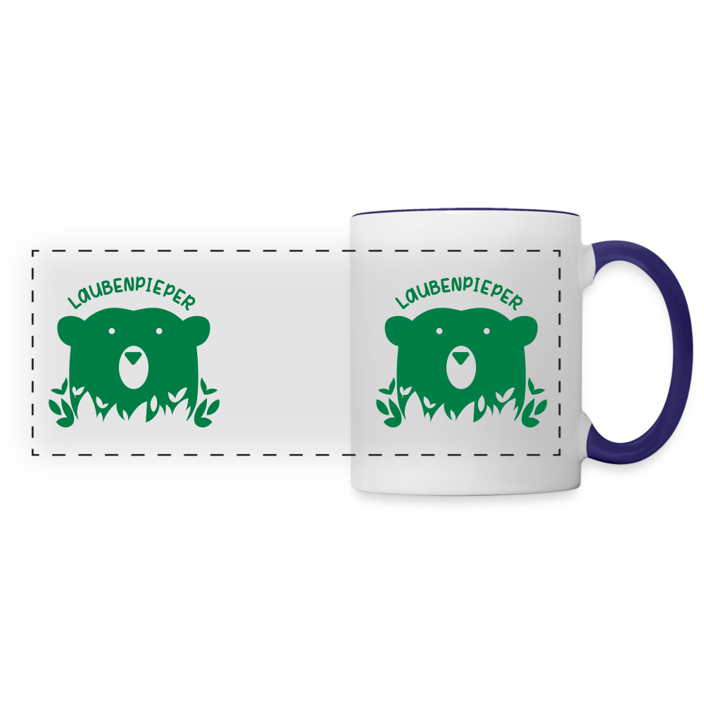 Laubenpieper - Tasse zweifarbig - Weiß/Kobaltblau